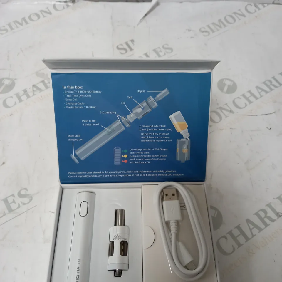 BOXED INNOKIN ENDURA T18E COMPLETE VAPING SYSTEM 