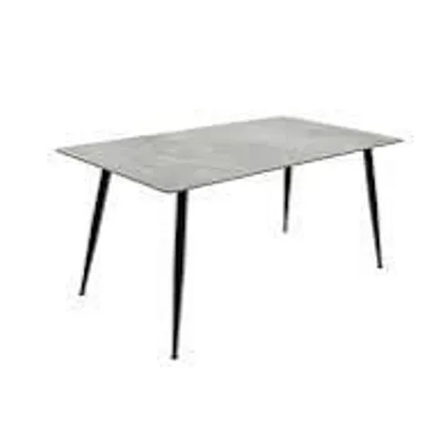 BOXED RIGA 1.6m DINING TABLE - GREY STONE (2 BOXES)