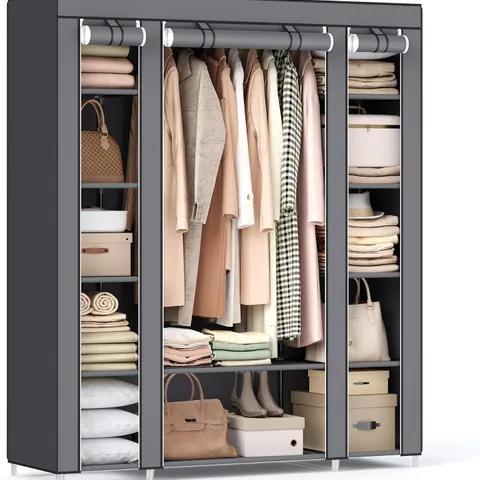 BOXED SONGMICS FABRIC WARDROBE, PORTABLE WARDROBE FOR BEDROOM