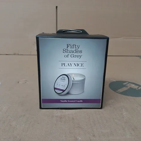 FIFTY SHADES OF GREY VANILLA SCENTED CANDLE BOXED