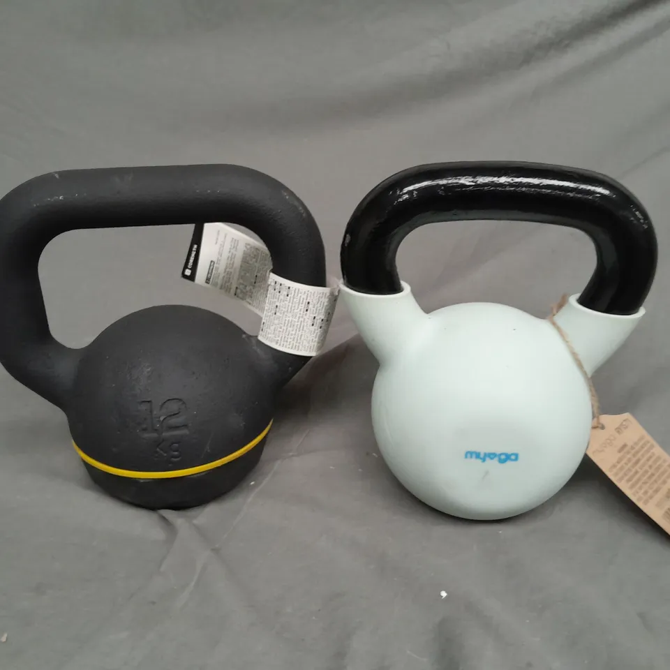 SET OF 2 KETTLEBELLS - 12KG - COLLECTION ONLY