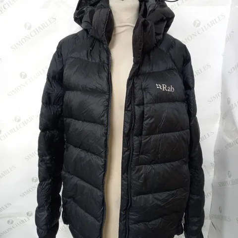 RAB BLACK PUFFER COAT - UK SMALL