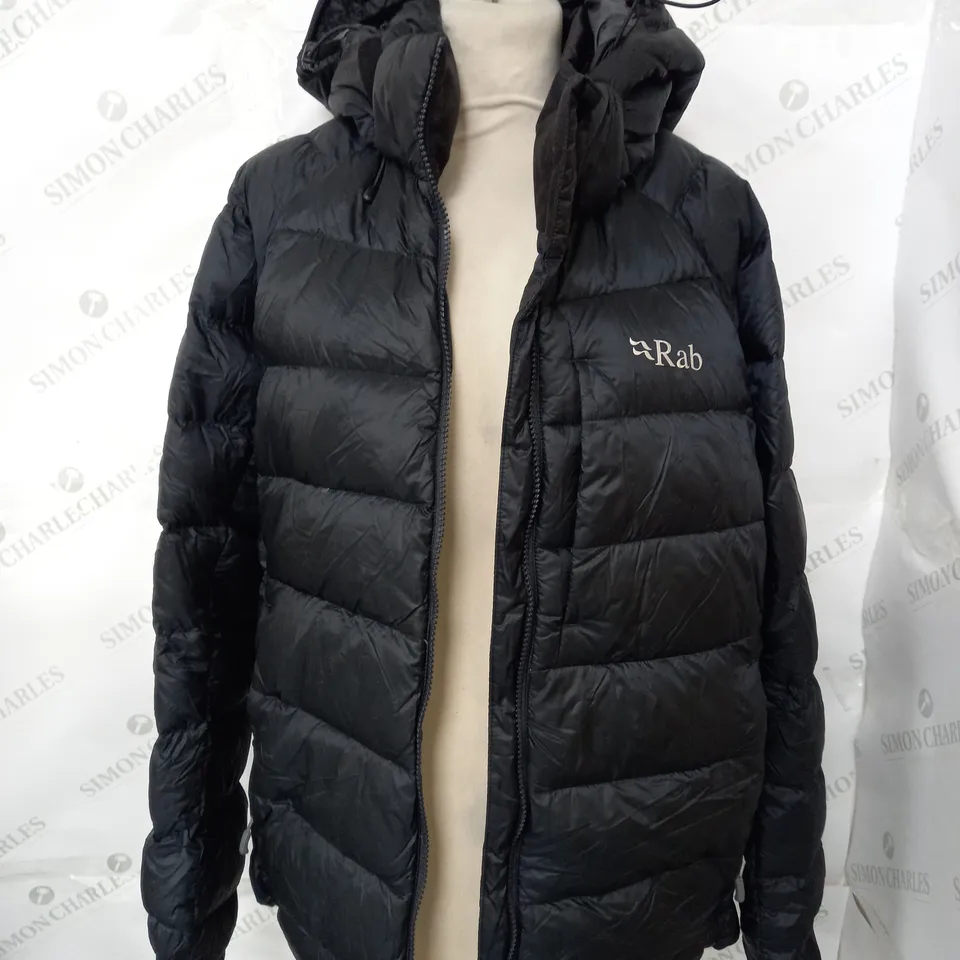 RAB BLACK PUFFER COAT - UK SMALL