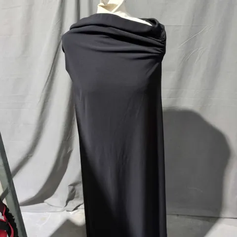 ZARA WOMEN'S BLACK DRAPED DRESS – UK 6 (US 8)