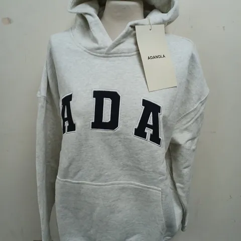 ADANOLA OVERNIGHT HOODIE IN LIGHT GREY - S