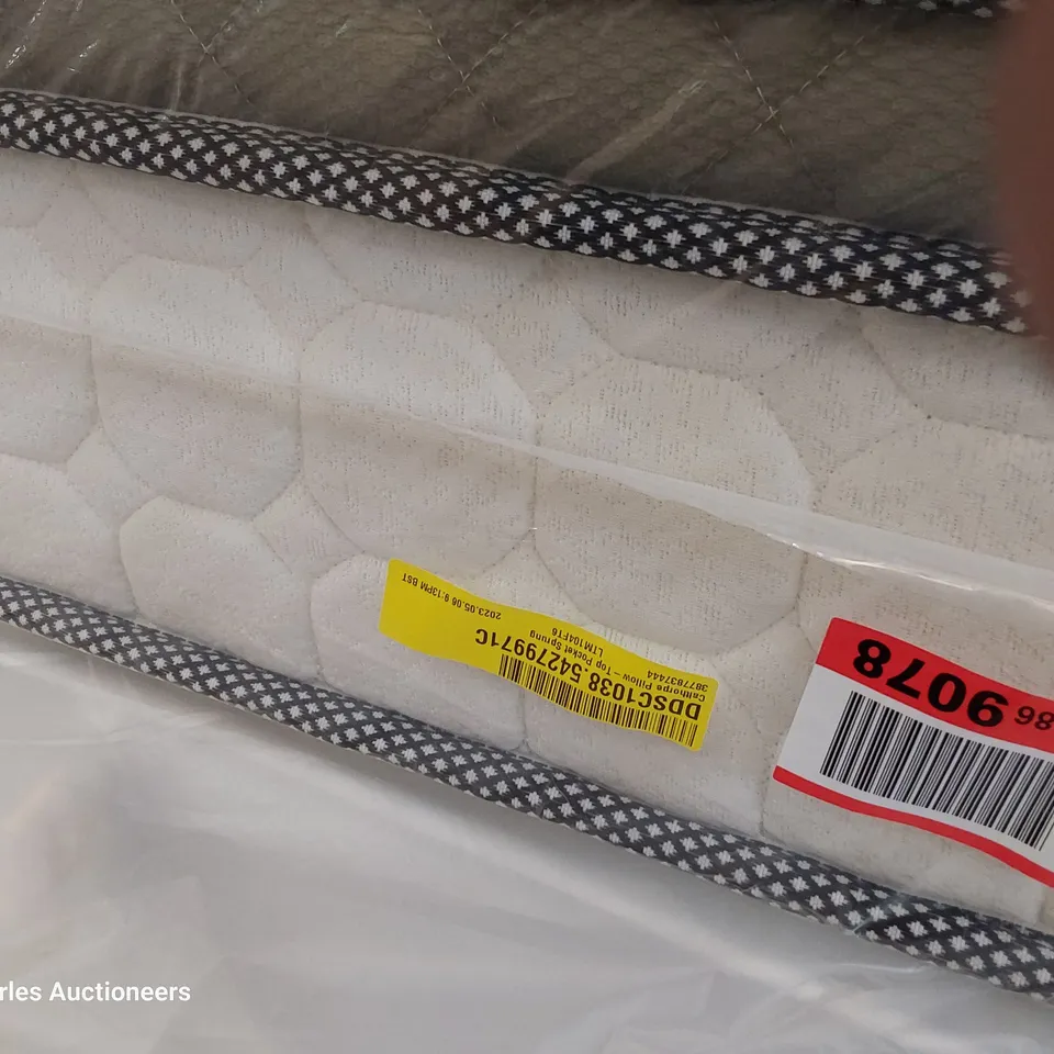 QUALITY BAGGED 4'6" DOUBLE CALTHORPE PILLOW TOP POCKET SPRUNG MATTRESS