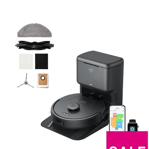 BOXED EUFY ROBOVAC L60 SES HYBRID ROBOTIC VACUUM CLEANER WITH SELF EMPTY STATION
