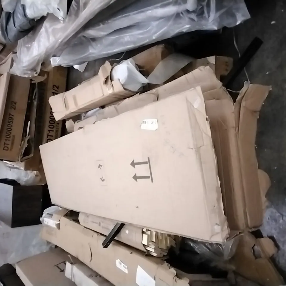 PALLET OF ASSORTED BOXED FURNITURE PARTS 