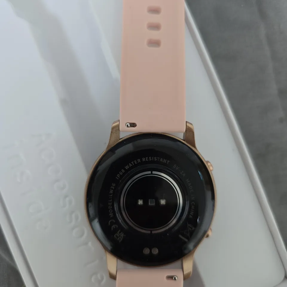 TUYOMA SMARTWATCH PINK STRAP – ROUND FACE (BOXED)