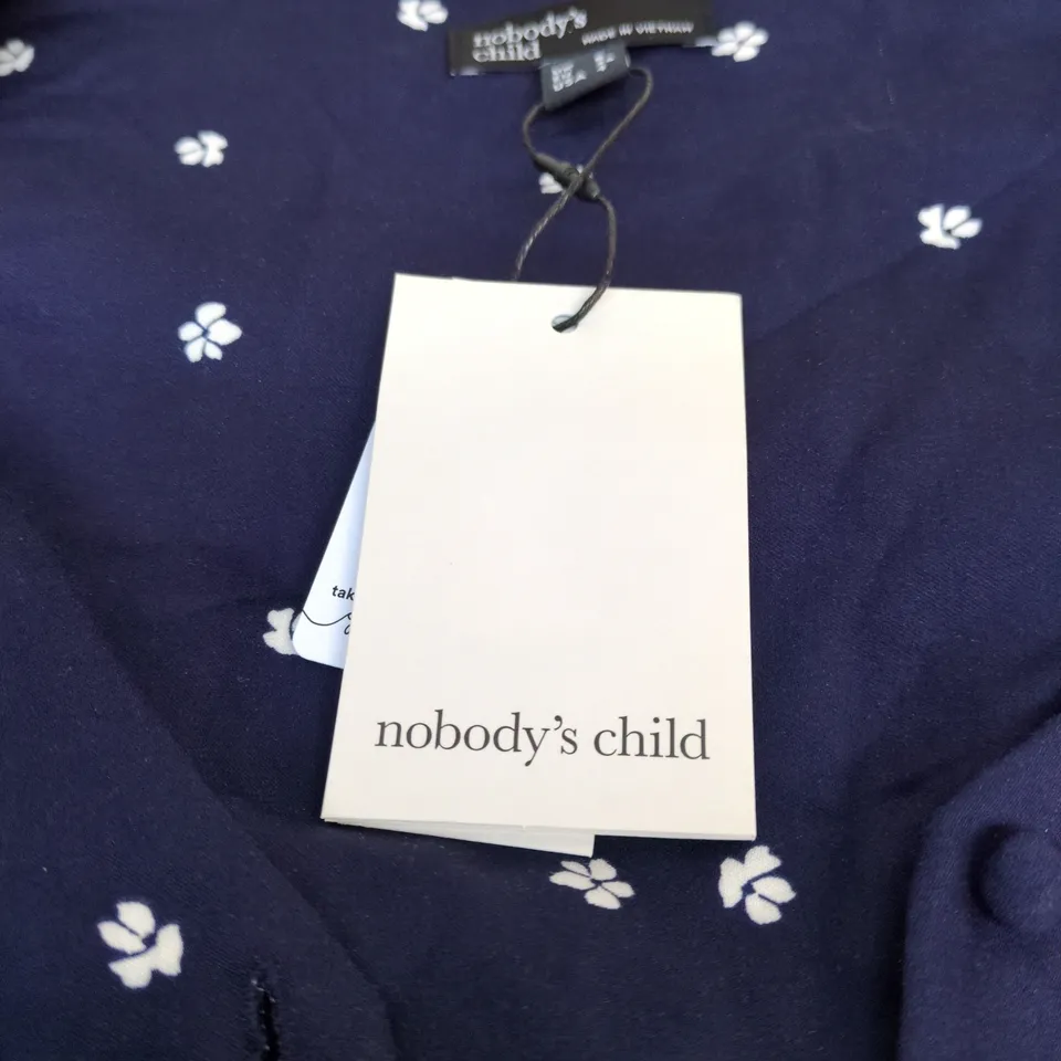 NOBODYS CHILD DINA MINI DRESS BLUE UK 8