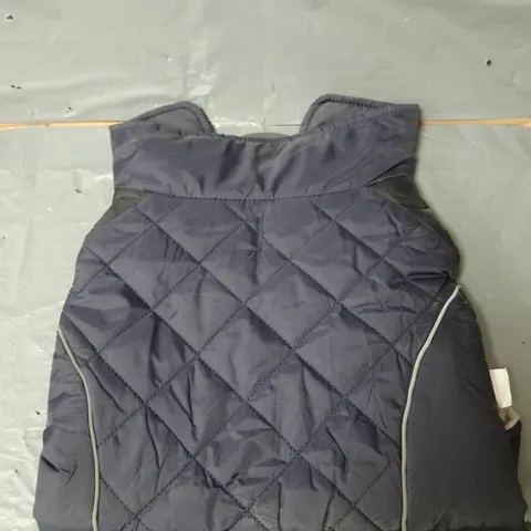 APPROXIMATELY 12 GEORGE PETS PADDED DOG COAT LIGHT SHOWER RESISTANT - NAVY - SIZE LARGE 