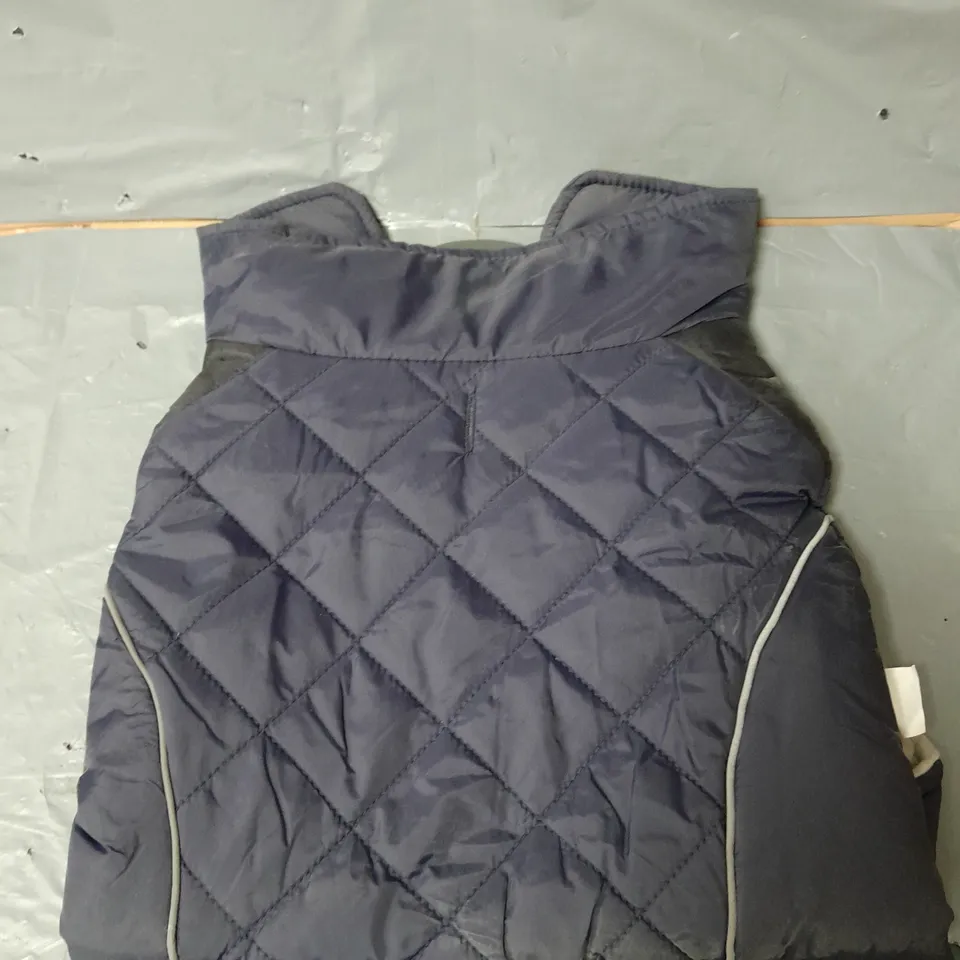 APPROXIMATELY 12 GEORGE PETS PADDED DOG COAT LIGHT SHOWER RESISTANT - NAVY - SIZE LARGE 
