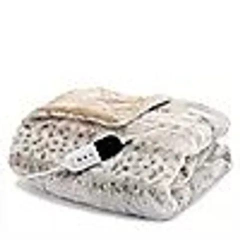 OUTLET COZEE HOME FUR AND VELVETSOFT THROW WITH 9 HEAT SETTINGS