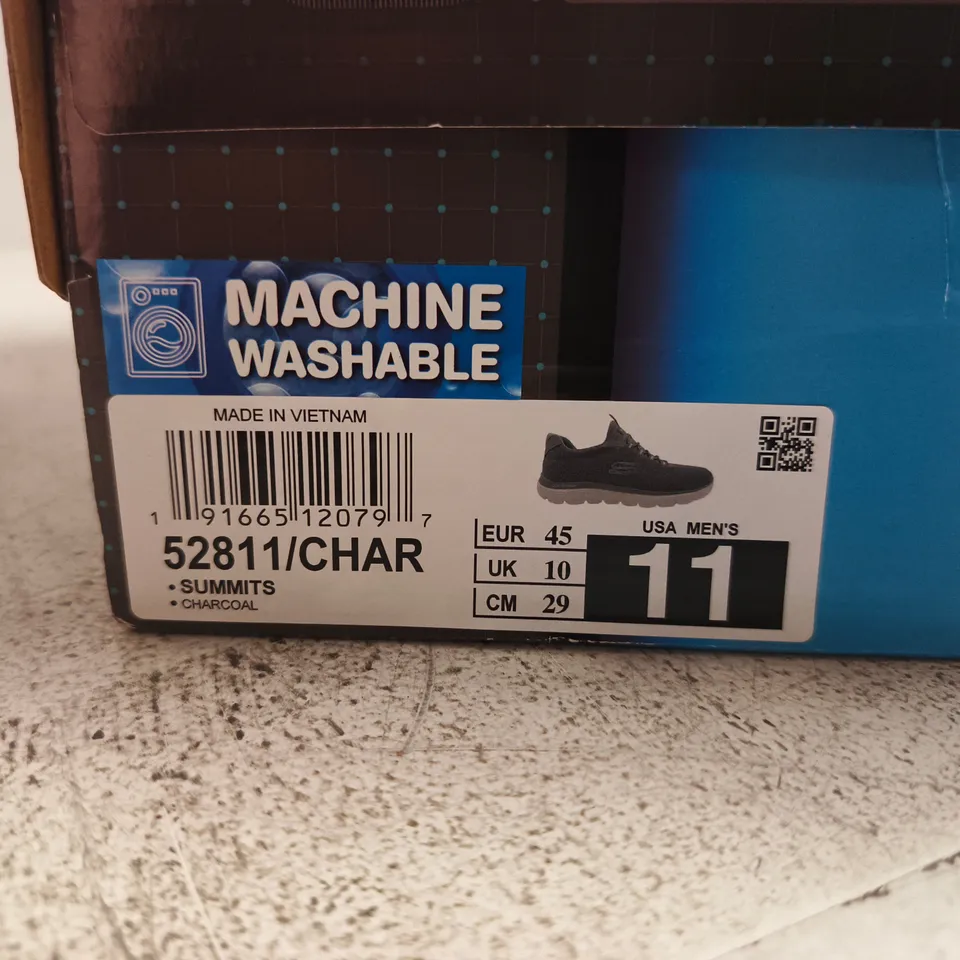 BOXED PAIR OF SKECHERS SPORT MEMORY FOAM MEN'S TRAINERS – UK 10