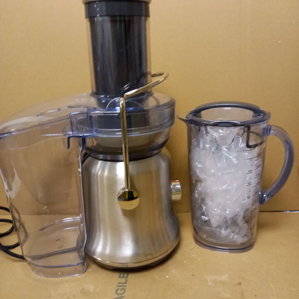 SAGE SJE530BSS4GUK1 THE NUTRI JUICER COLD PLUS, 1300 W, BRUSHED STAINLESS STEEL