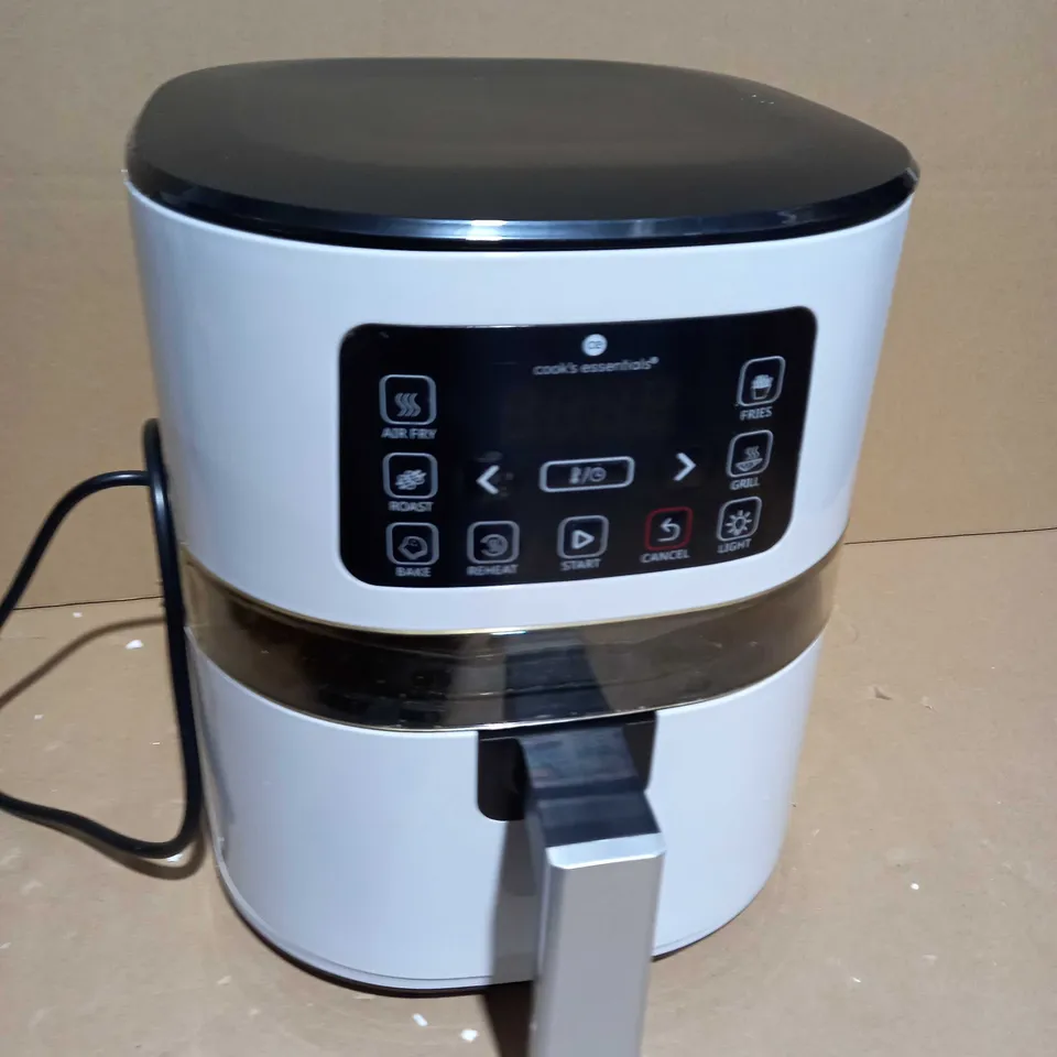 COOK'S ESSENTIALS 4.0L AIR FRYER WITH DIGITAL TOUCHSCREEN & VIEWING SCREEN - COOL GREY