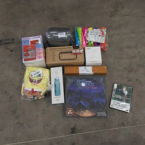 PALLET TO CONTAIN ASSORTED HOUSEHOLD PRODUCTS. INCLUDES TOYS, SWITCH CARRY CASES, BED THROWS ETC