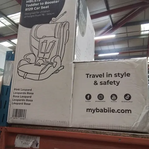 BOXED BCS75 TODDLER TO BOOSTER SEAT CAR SEAT 1PC