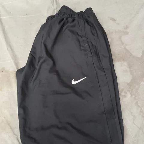 NIKE BLACK JOGGERS WITH SWOOSH LOGO - LARGE 