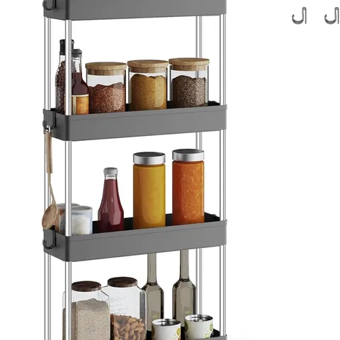 BOXED SONGMICS 4-TIER STORAGE TROLLEY