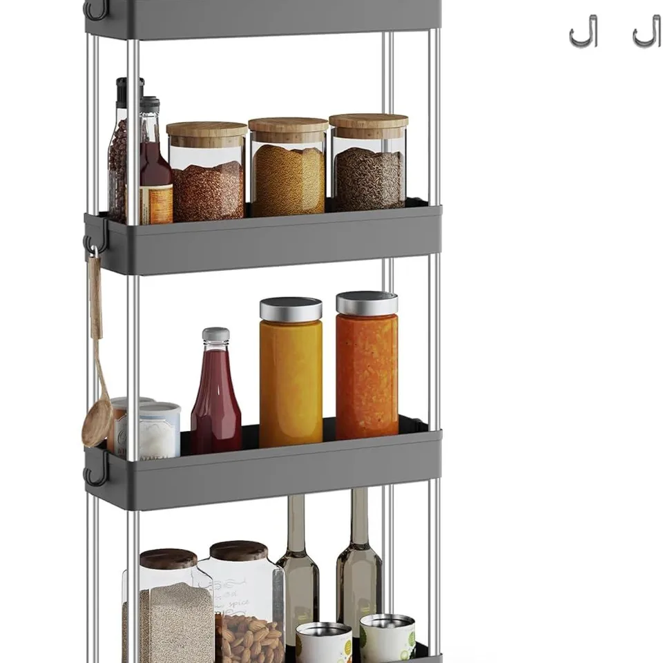 BOXED SONGMICS 4-TIER STORAGE TROLLEY