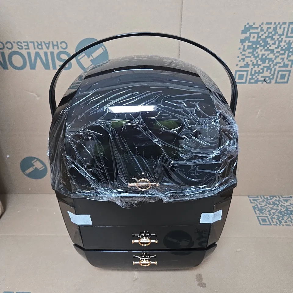 COSMETIC MAKEUP ORGANIZER BOX IN BLACK 