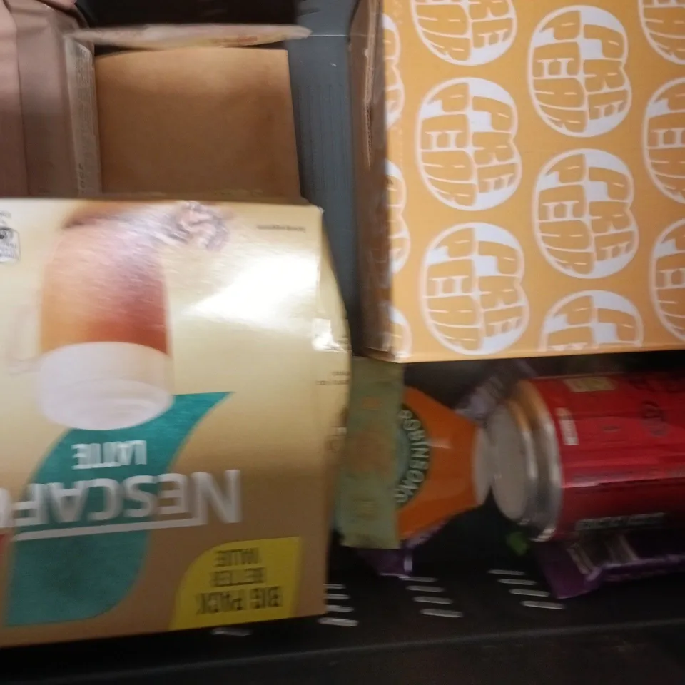 APPROXIMATELY 10 ASSORTED FOOD AND DRINK ITEMS TO INCLUDE CHOCOLATE, CINNAMON STICKS, ETC