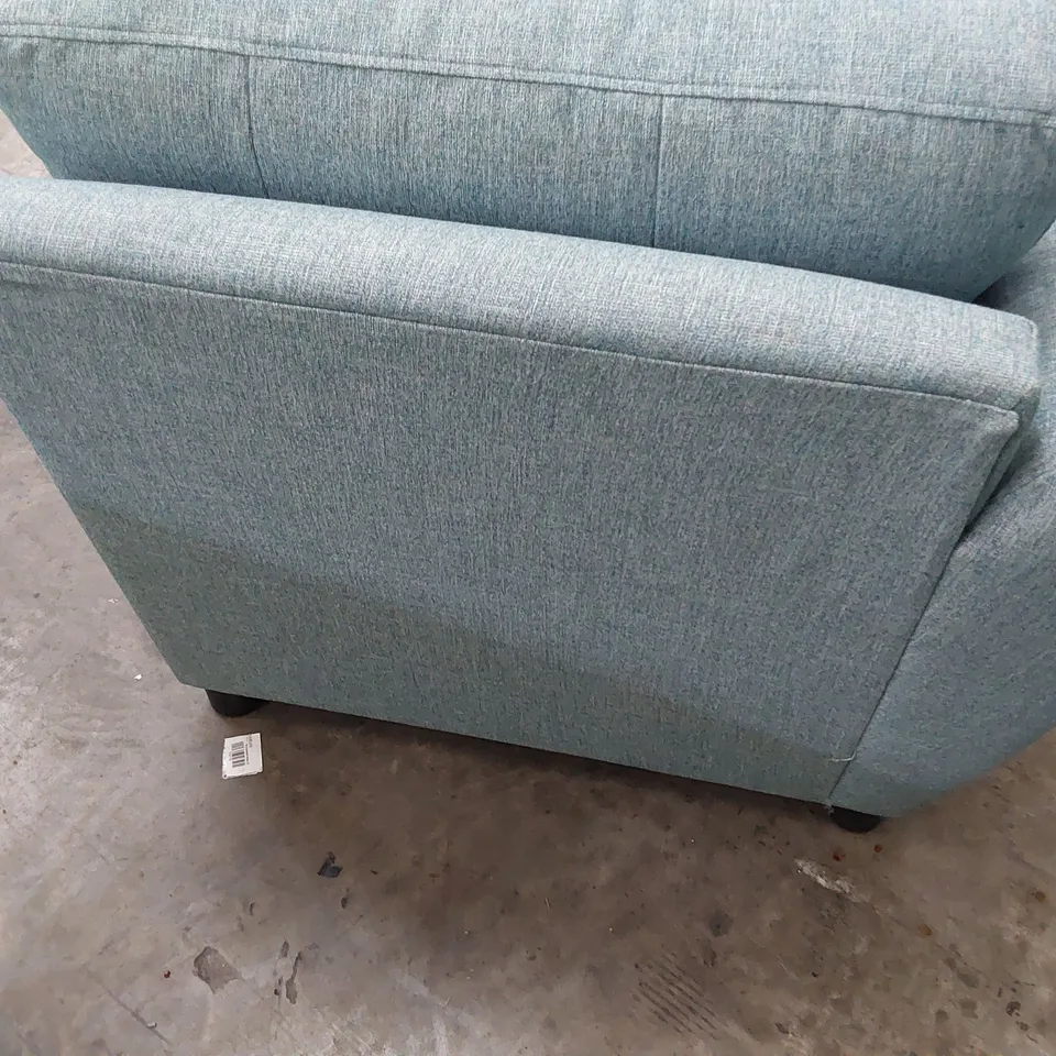 QUALITY BRITISH DESIGNER LOUNGE Co. CHAISE SECTION BABY BLUE FABRIC 