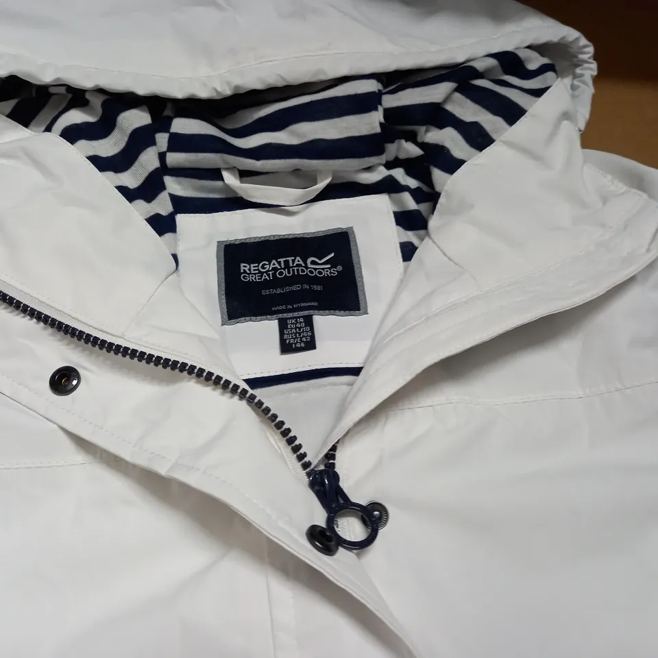 REGATTA WOMENS WHITE COST - UK 14