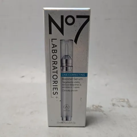 SEALED NO7 LINE CORRECTING BOOSTER SERUM 15ML