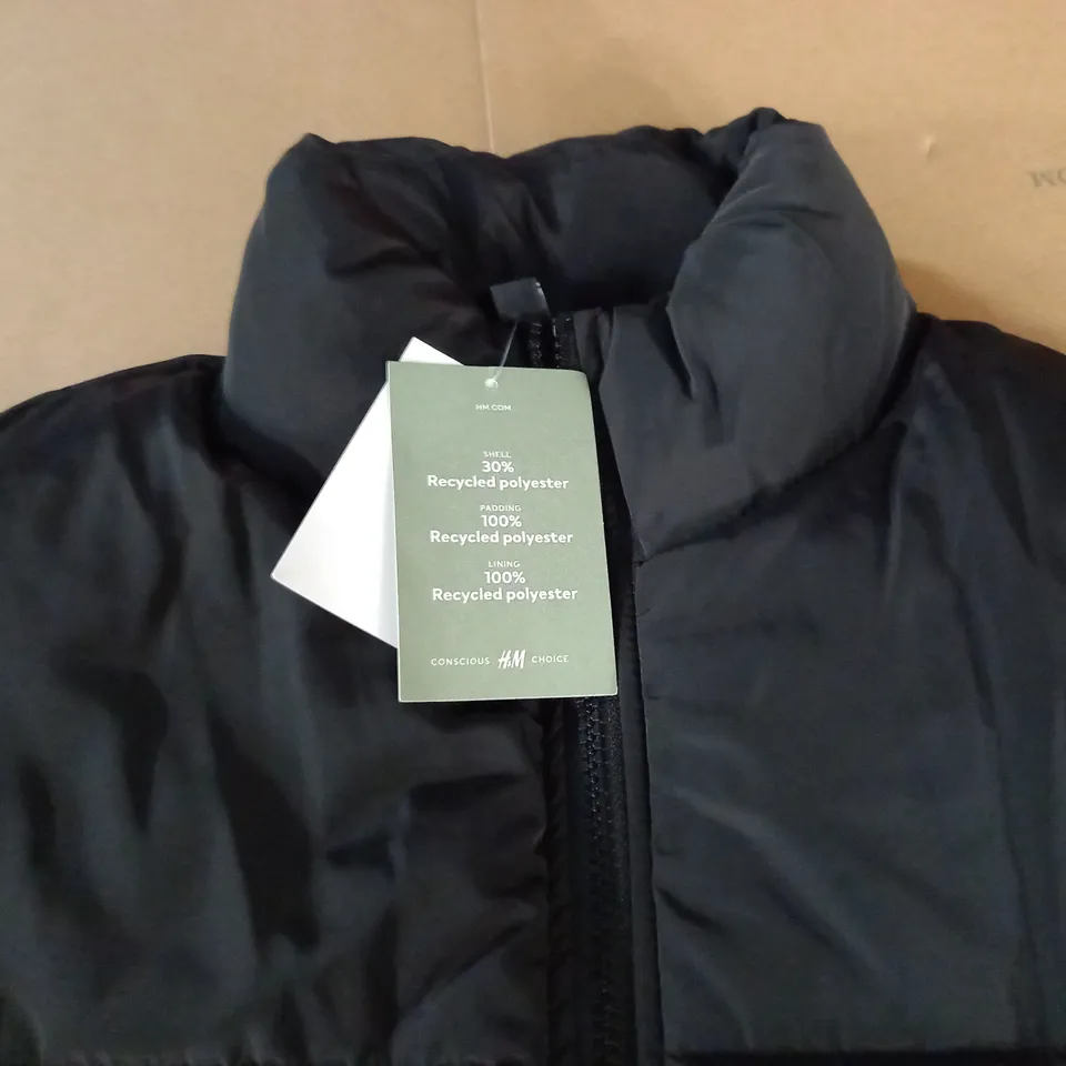 DIVIDED BLACK PADDED GILET - XS