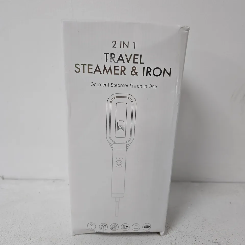 BOXED 2IN1 TRAVEL STEAMER & IRON