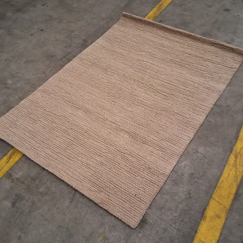 BEIGE TEXTURED RUG RUNNER APPROXIMATELY 120Γ170CM