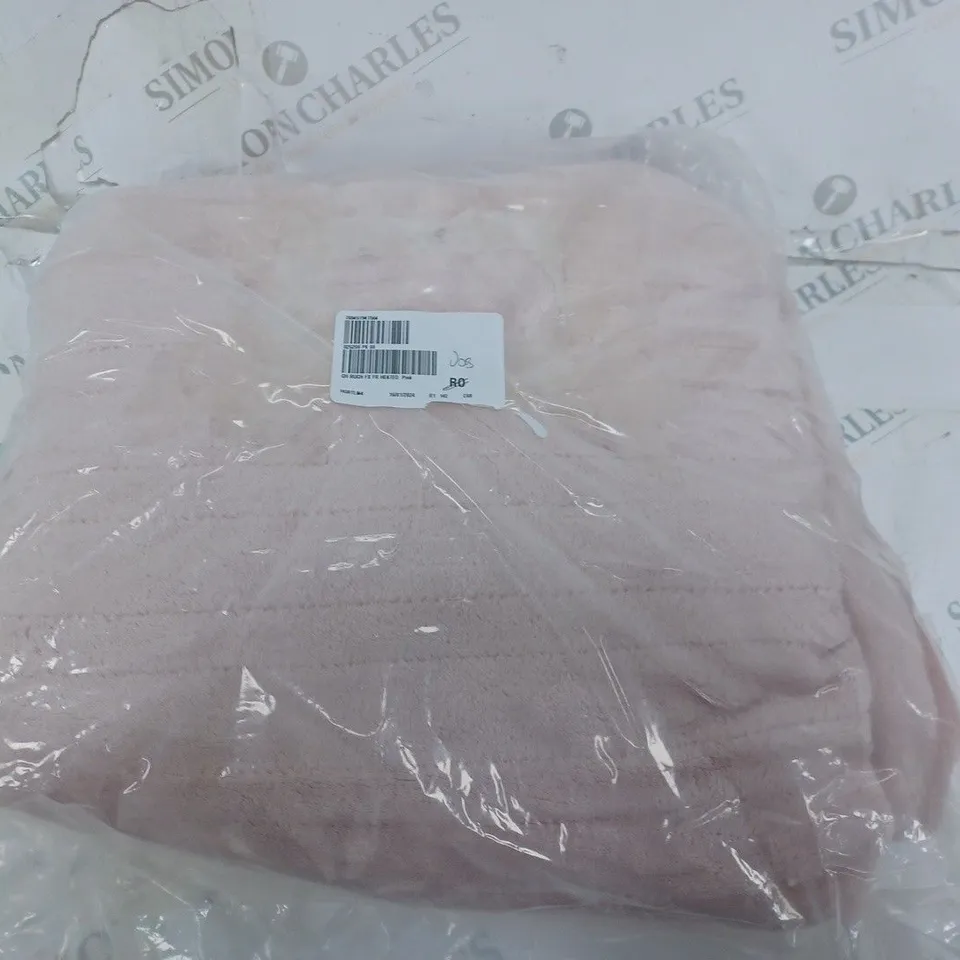 COZEE HOME FAUX FUR HEATED THROW PINK
