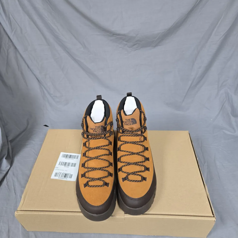 THE NORTH FACE HIKING BOOTS – TAN NUBUCK, LACE-UP UK 11