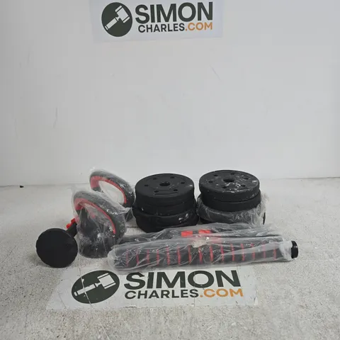 SET OF COLLAPSIBLE DUMBBELLS 10 KG