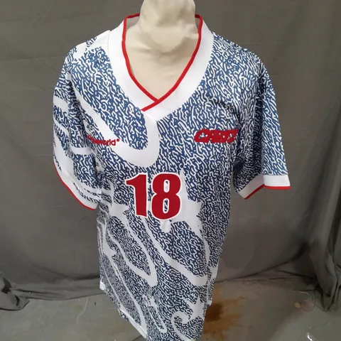 CORTEIZ STELLATIONS FOOTBALL JERSEY IN BLUE SIZE S