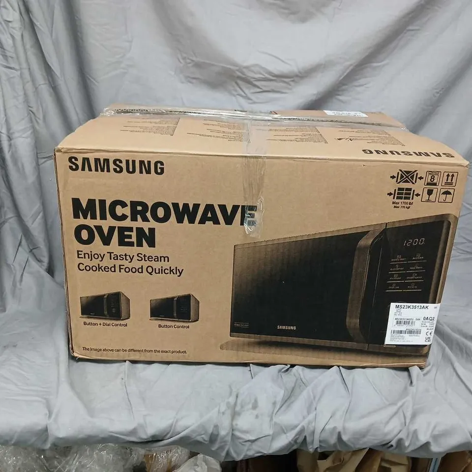 SAMSUNG MICROWAVE OVEN MS23K3513AK - BLACK, BOXED