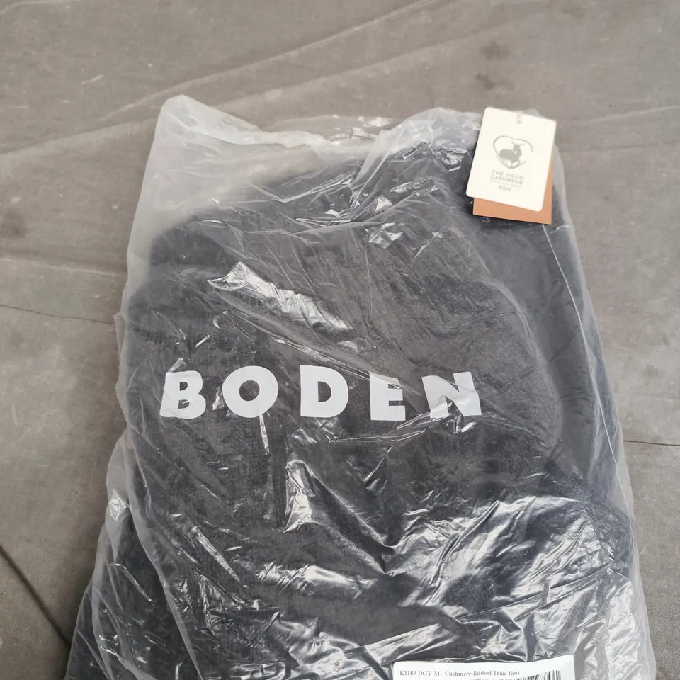 BODEN CASHMERE RIBBED TRIM TANK TOP – WOMEN'S, UK 10