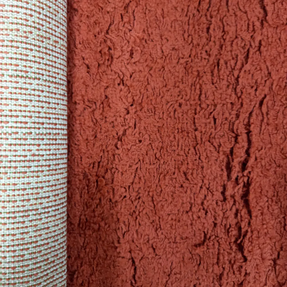 SERDIM JUTE SHAGGY DESIGN TERRACOTTA RUG 60 X 110CM