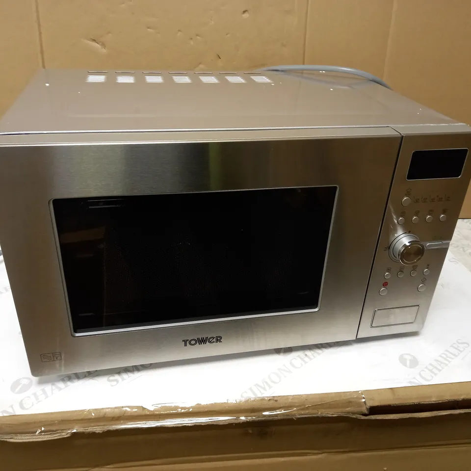 TOWER DUAL HEATER COMBO OVEN/MICROWAVE/GRILL STAINLESS STEEL