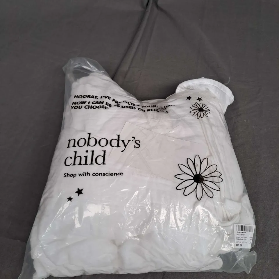 BAGGED NOBODYS CHILD CHARLIE SHORT SLEEVE MIDAXI DRESS SIZE 12