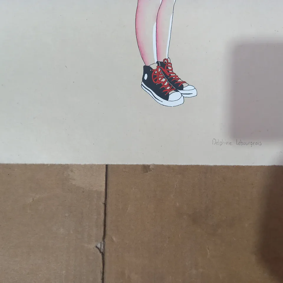 LOT OF 2 DELPHINE LEBOURGEOIS SIGNED LIMITED EDITION ART PRINTS (3/25)