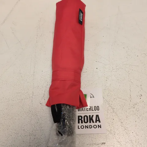 ROKA WATERLOO RECYCLED POLYESTER UMBRELLA IN RED