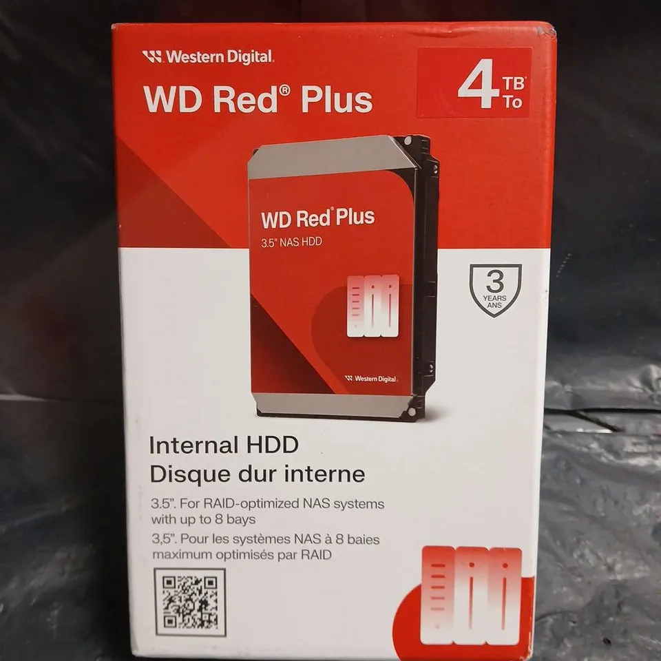 SEALED WD RED PLUS 4TB 3.5IN INTERNAL NAS HDD (SATA) – BOXED