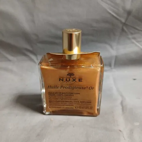 NUXE HUILE PRODIGIEUSE OR – GOLDEN DRY OIL FOR FACE, BODY & HAIR, 50 ML