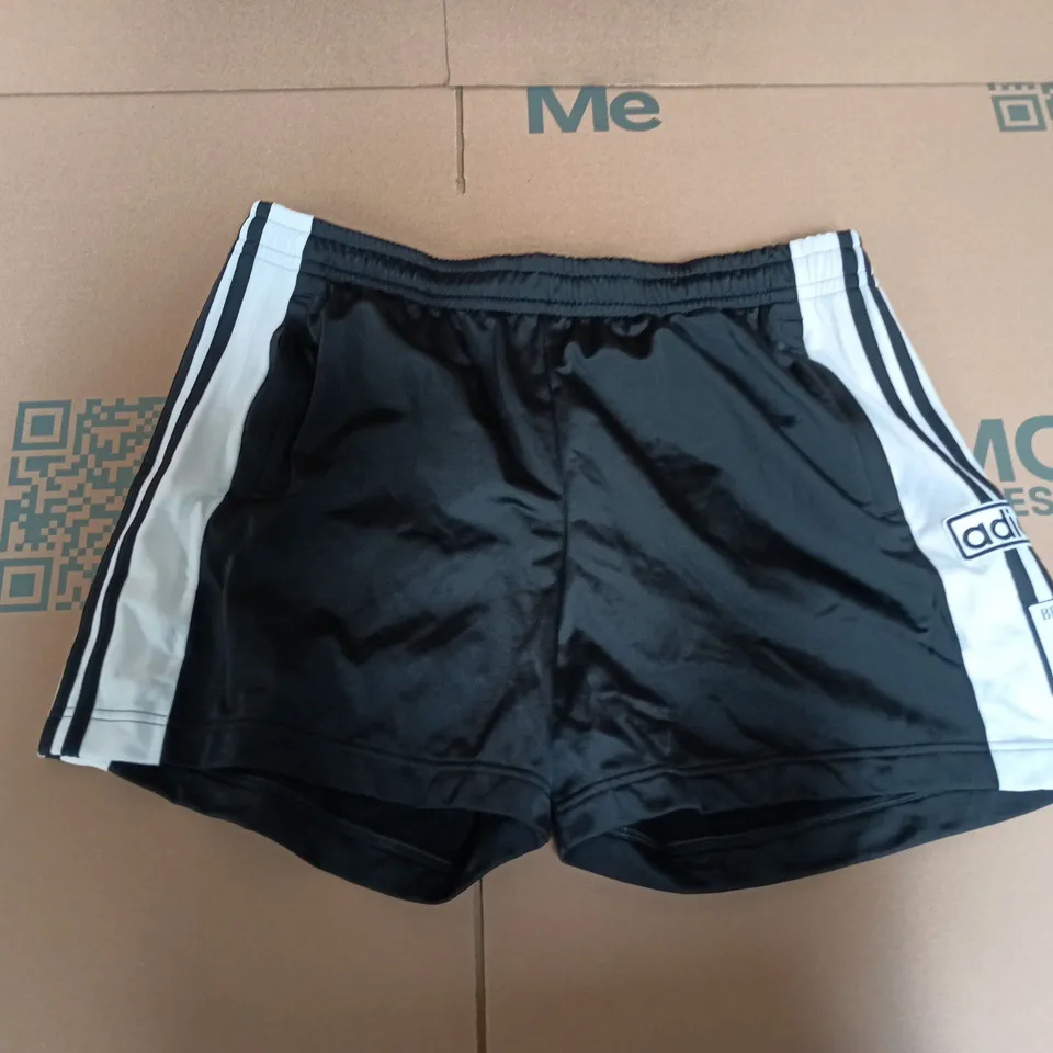 ADIDAS THE BRAND WITH 3 STRIPES SHORTS IN BLACK - UK XL