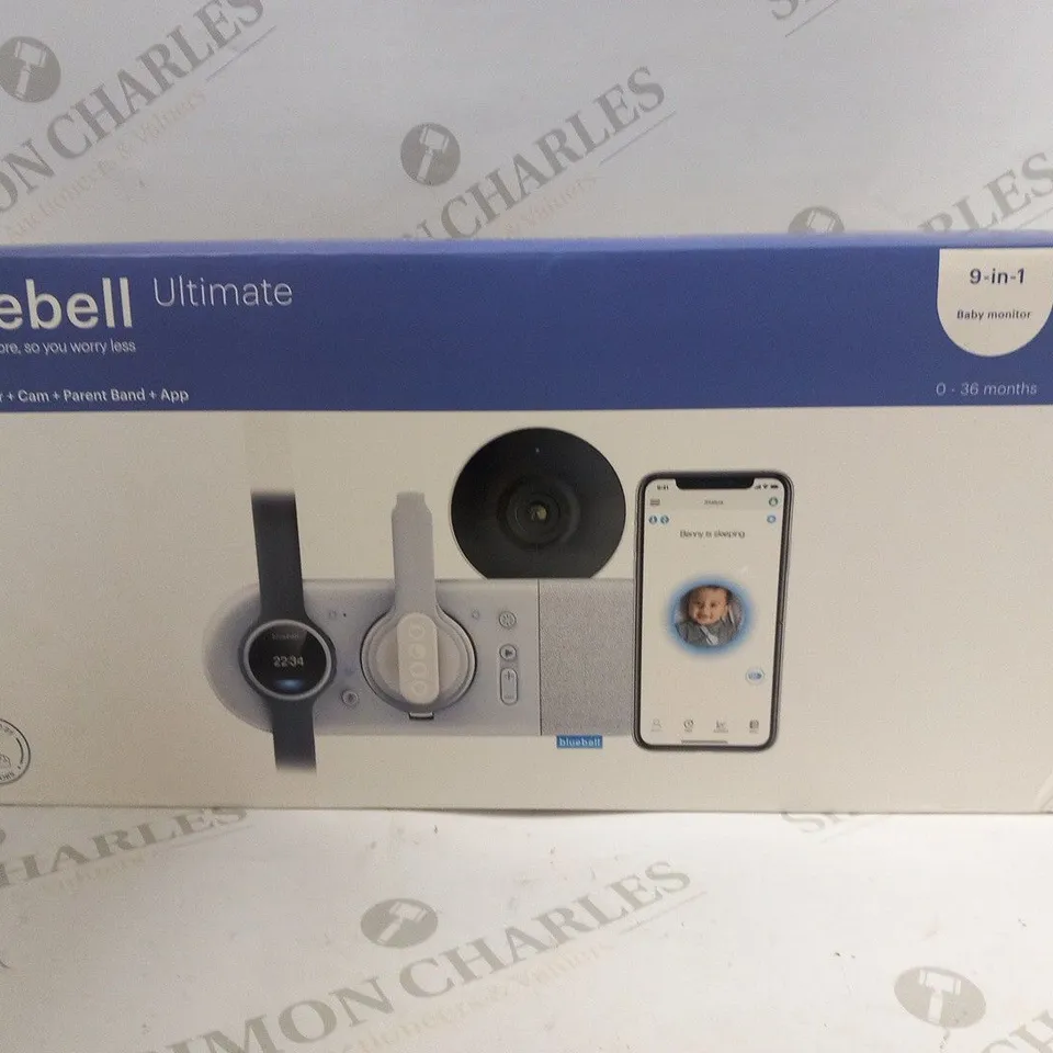 BOXED BLUEBELL ULTIMATE 9 IN 1 BABY MONITOR