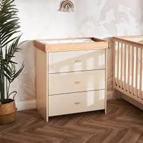 BOXED OBABY EVIE CHANGING UNIT - CASHMERE (2 BOXES)