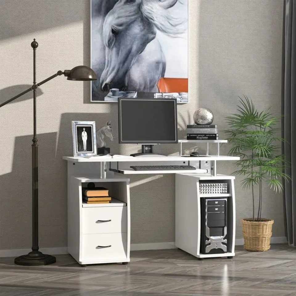 BOXED MAHABIR 120CM W RECTANGULAR COMPUTER DESK (2 BOXES)